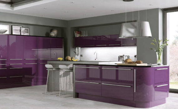 Duleek Aubergine Acrylic Kitchen