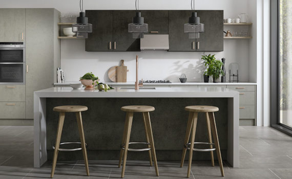 Galaxy Dark & Light Concrete Kitchen